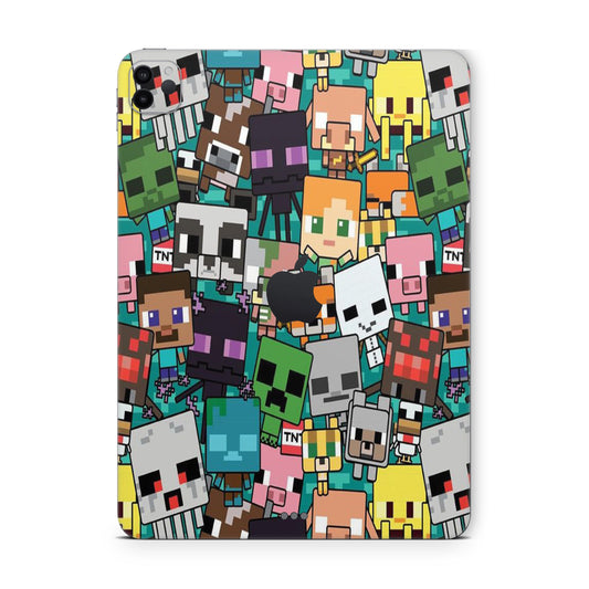 ipad pro skin with minecraft characters design