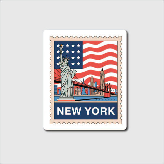 New York Stamp Sticker