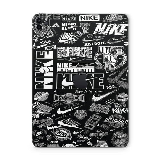 ipad pro skin - black nike graffiti with quotes