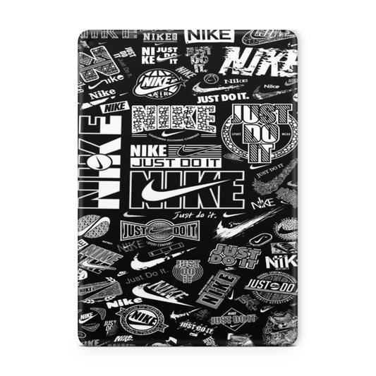 ipad skin - black nike graffiti with quotes