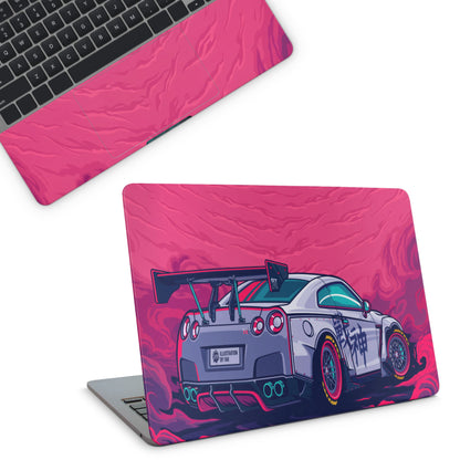 Laptop Skin - Sportscar Nissan GTR anime style