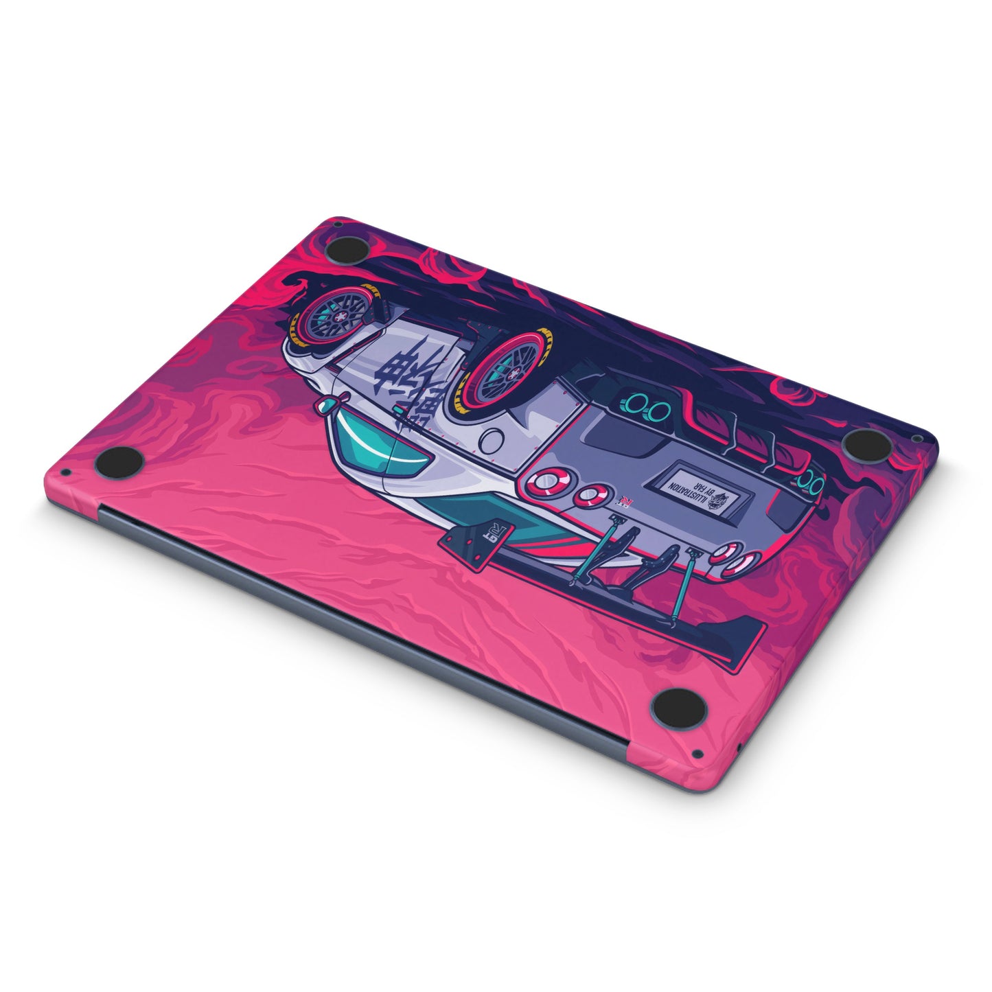 Macbook Skin - sportscar nissan gtr anime style bottom