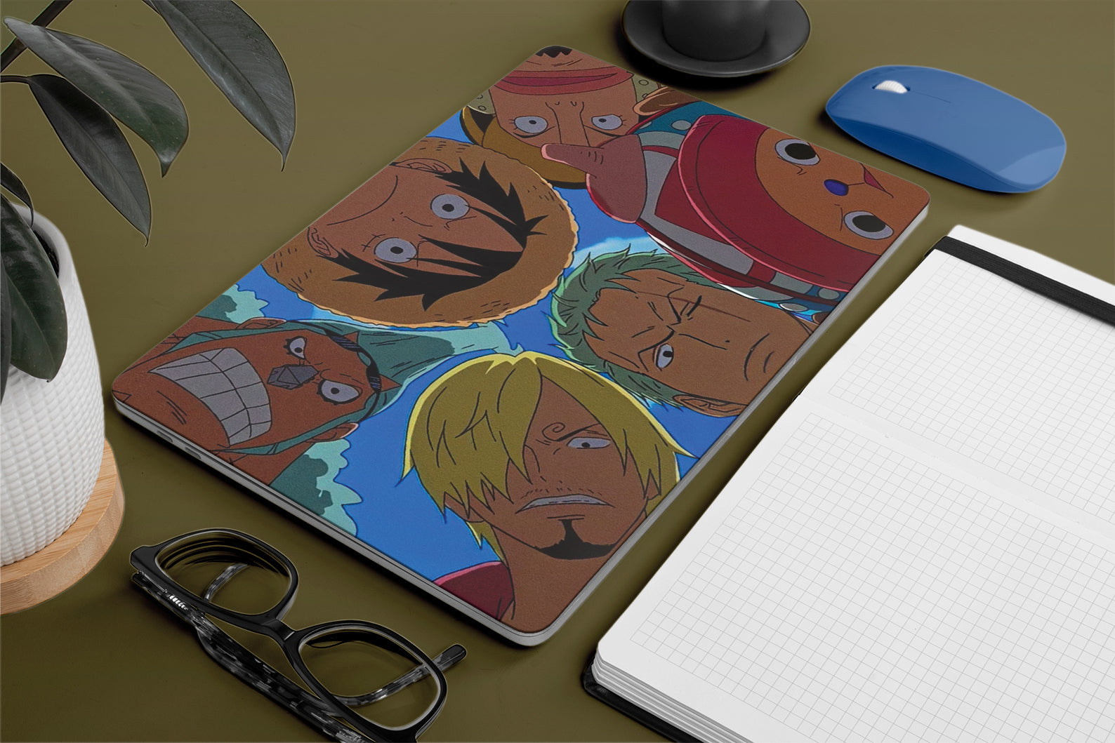 Macbook Skin - One Piece Characters Luffy Zoro skins