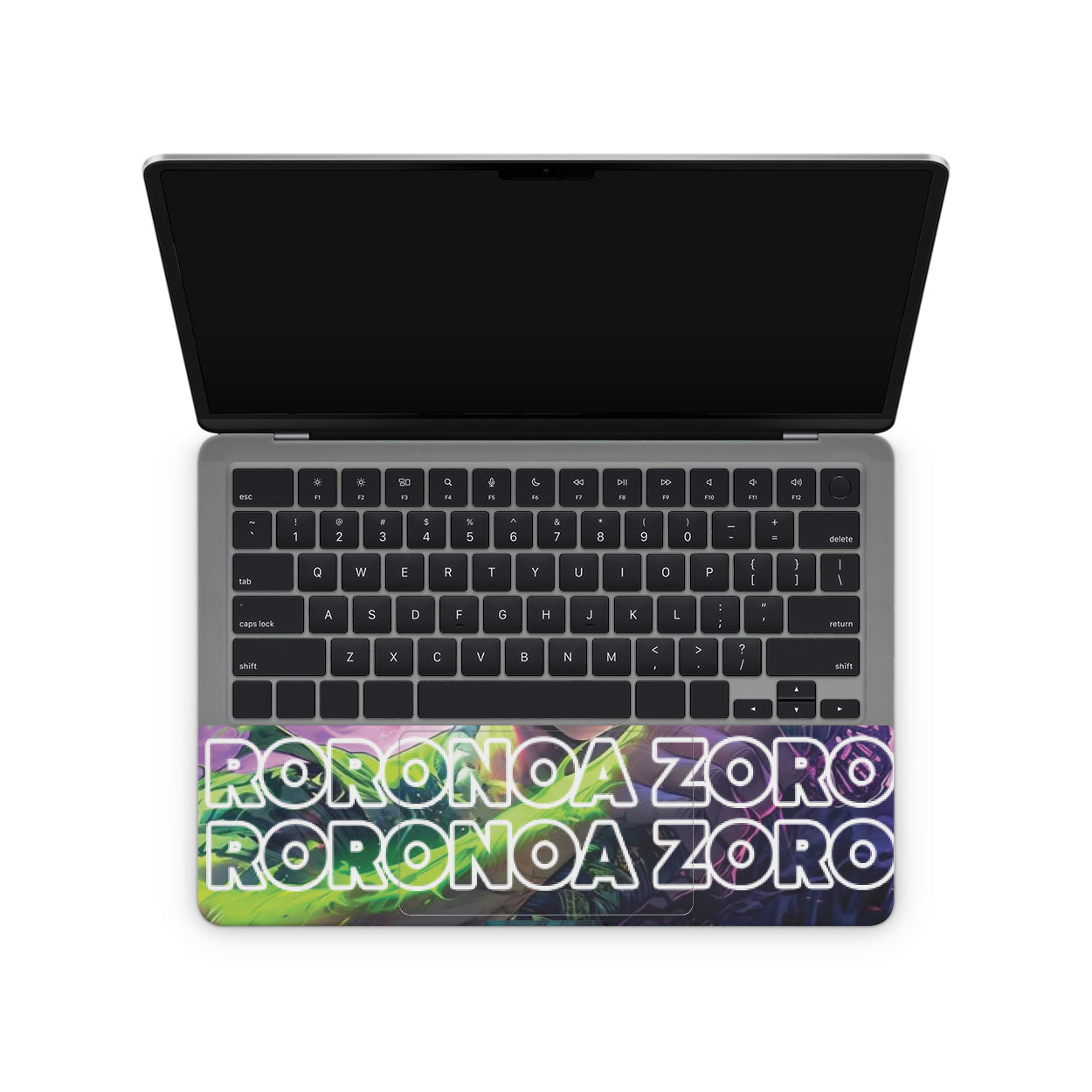 Laptop Skin - One piece zoro with purple background