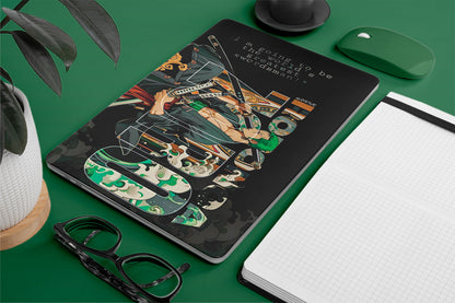 Laptop skin - one piece zoro with swords