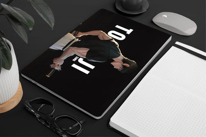 Macbook skin with jujustu kaisen toji fushiguro design