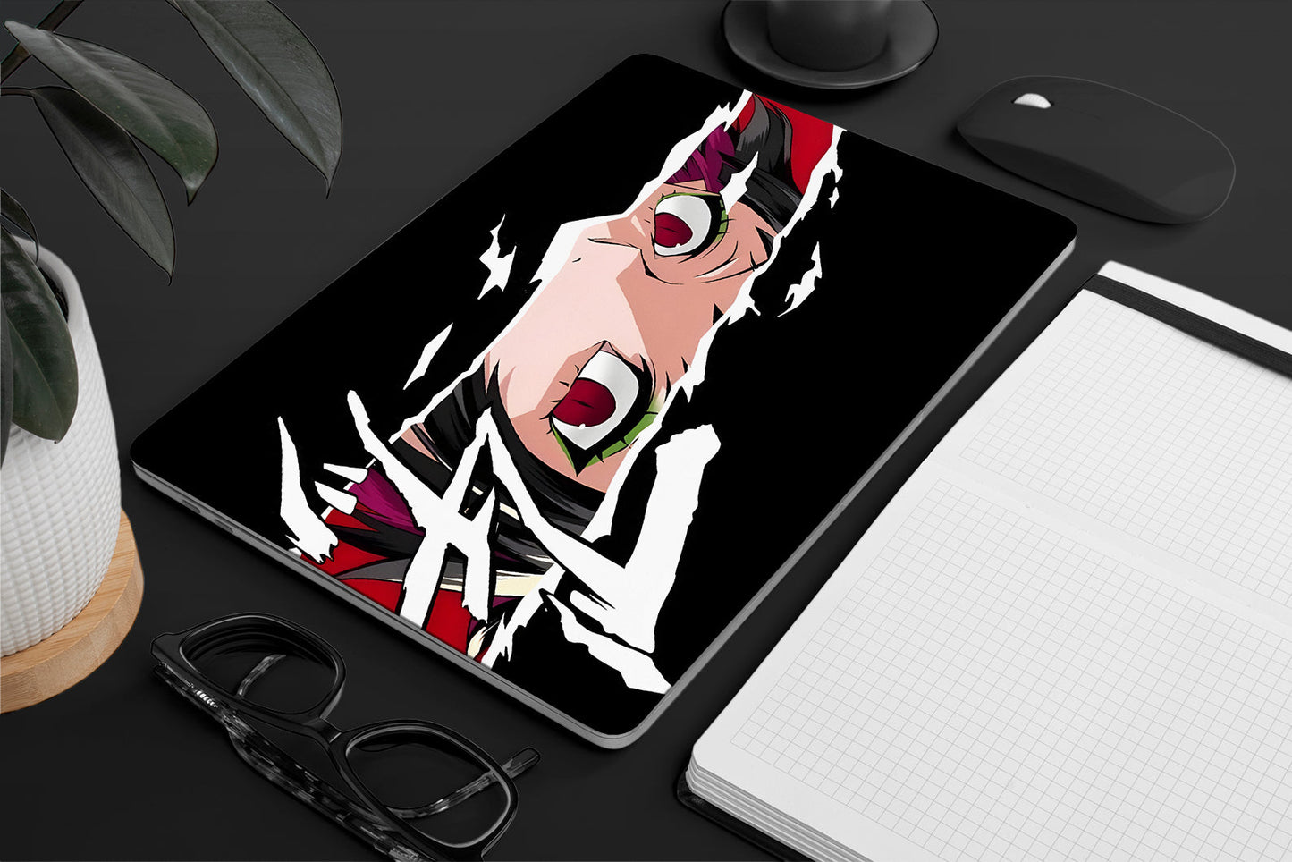 laptop  skin with anime girl design 