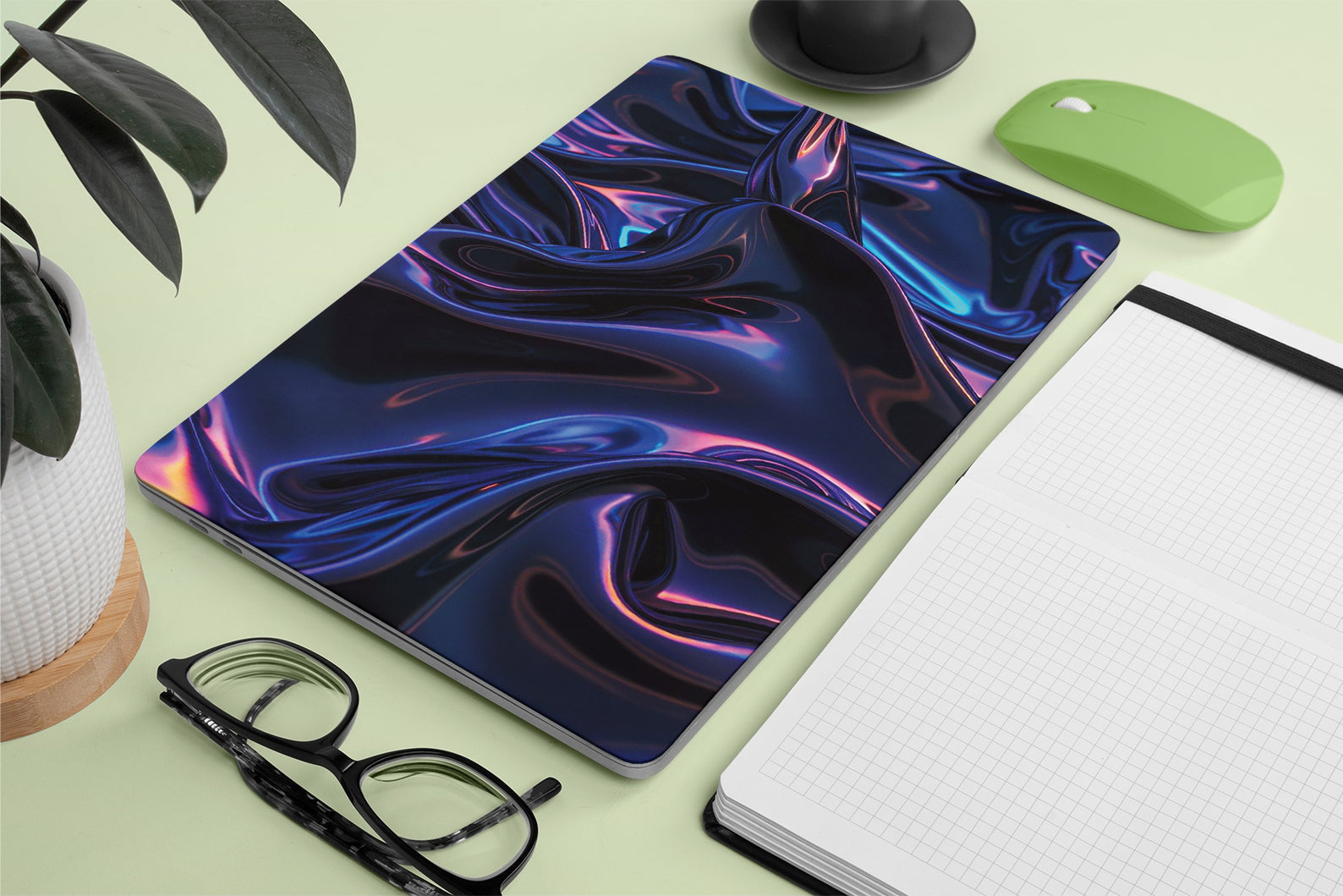 holographic design laptop skin