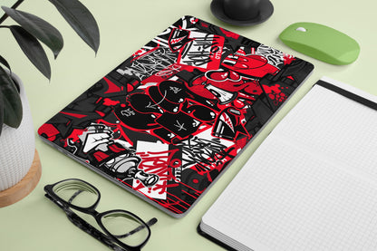 Red Graffiti Laptop Skin