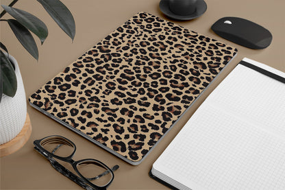 leopard print design laptop skin