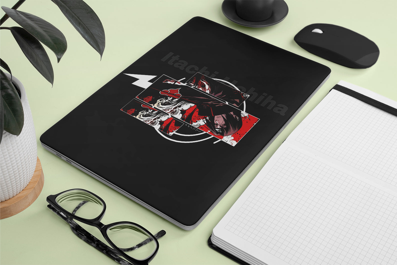 Itachi Uchiha Theme Laptop Skin