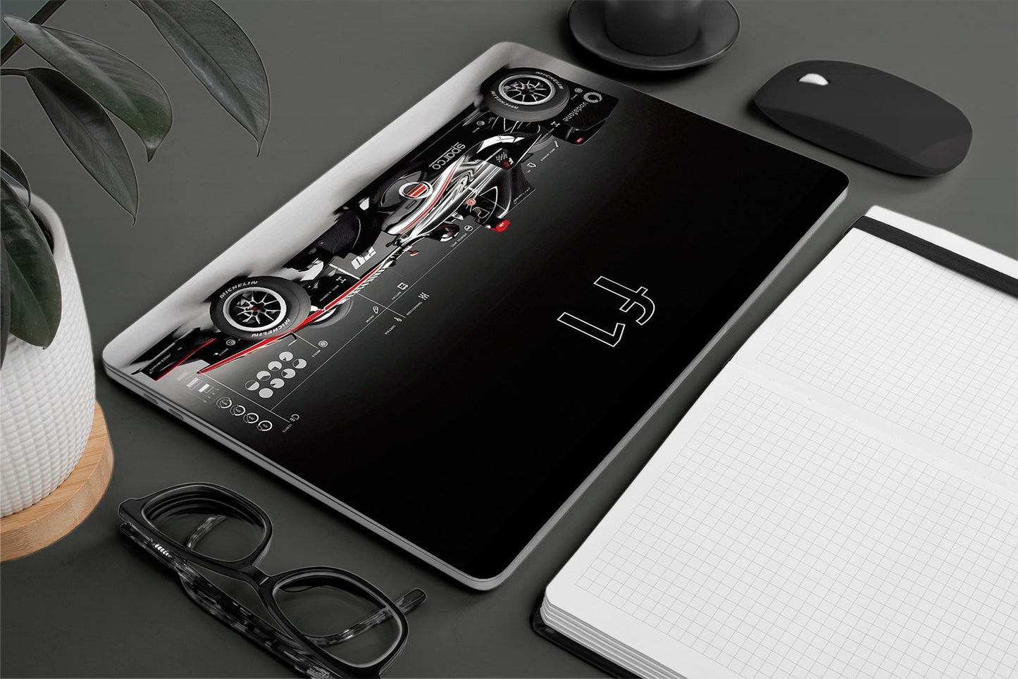 Laptop Skin with F1 Formula 1 car design 