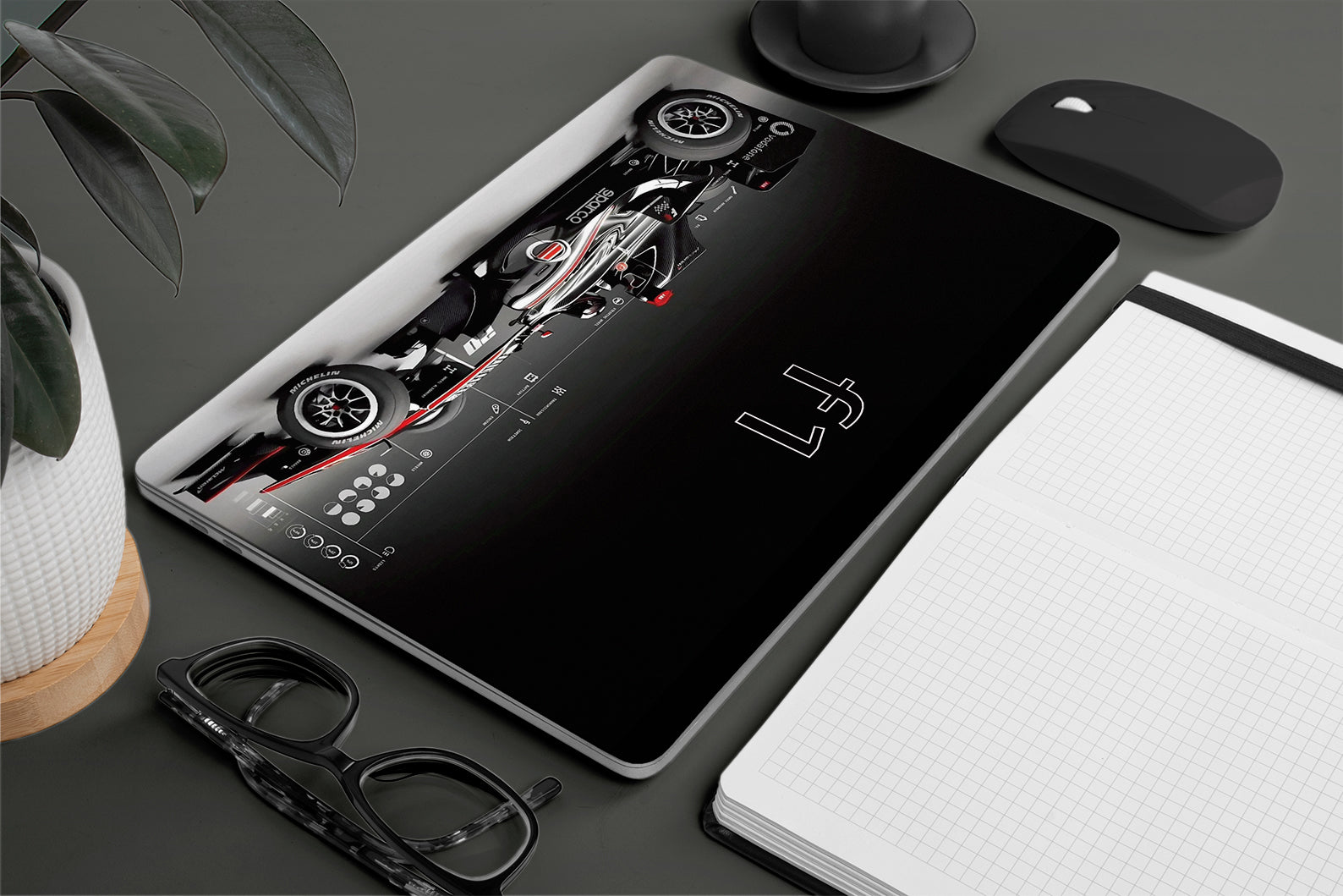 Laptop Skin with F1 Formula 1 car design 