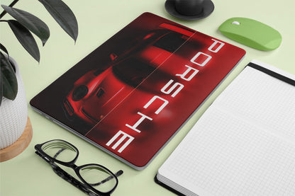Red Porsche Macbook Skins
