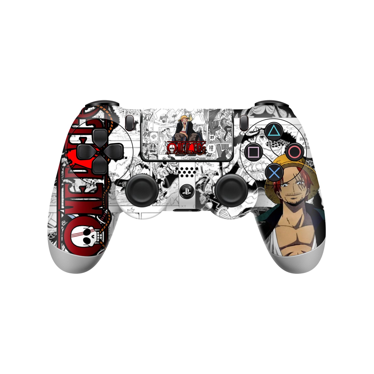 PS4 One piece Shanks Controller skin 2x