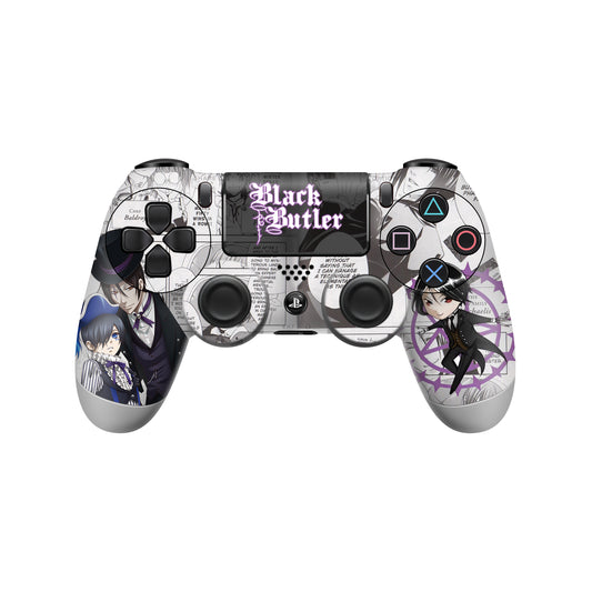 Ps4 black butler Controller skin 2x