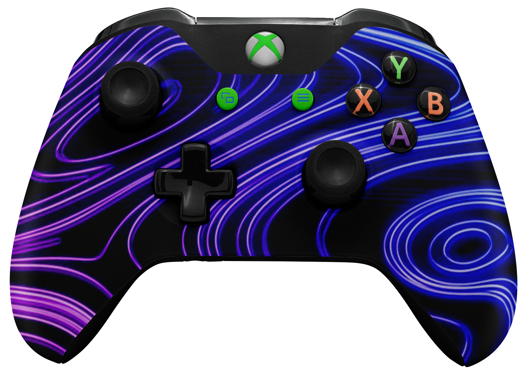 xbox-one-purple-pattern-2x-controller-skins-/decals