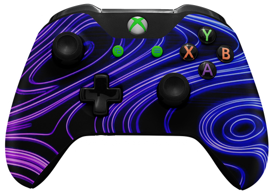 xbox-one-purple-pattern-2x-controller-skins-/decals