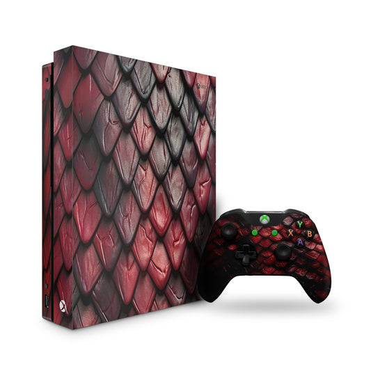 xbox-one-red-scales-console-and-controller-combo-decals/skins