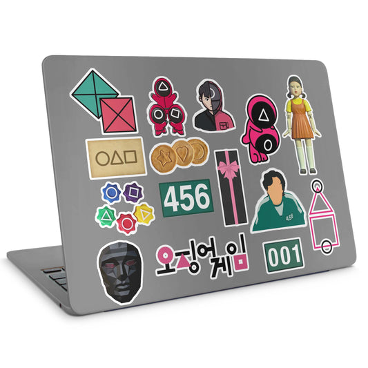 15 Squid Game Stickers Pack
