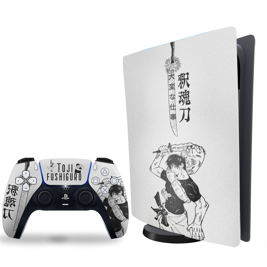 ps5 skin jujutsu kaisen toji fushiguro design