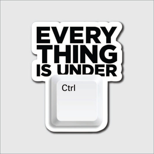 everything is under ctrl sticker