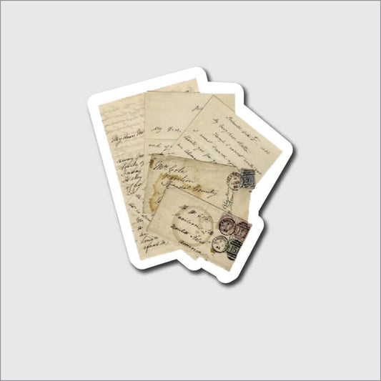 Vintage Letter Sticker