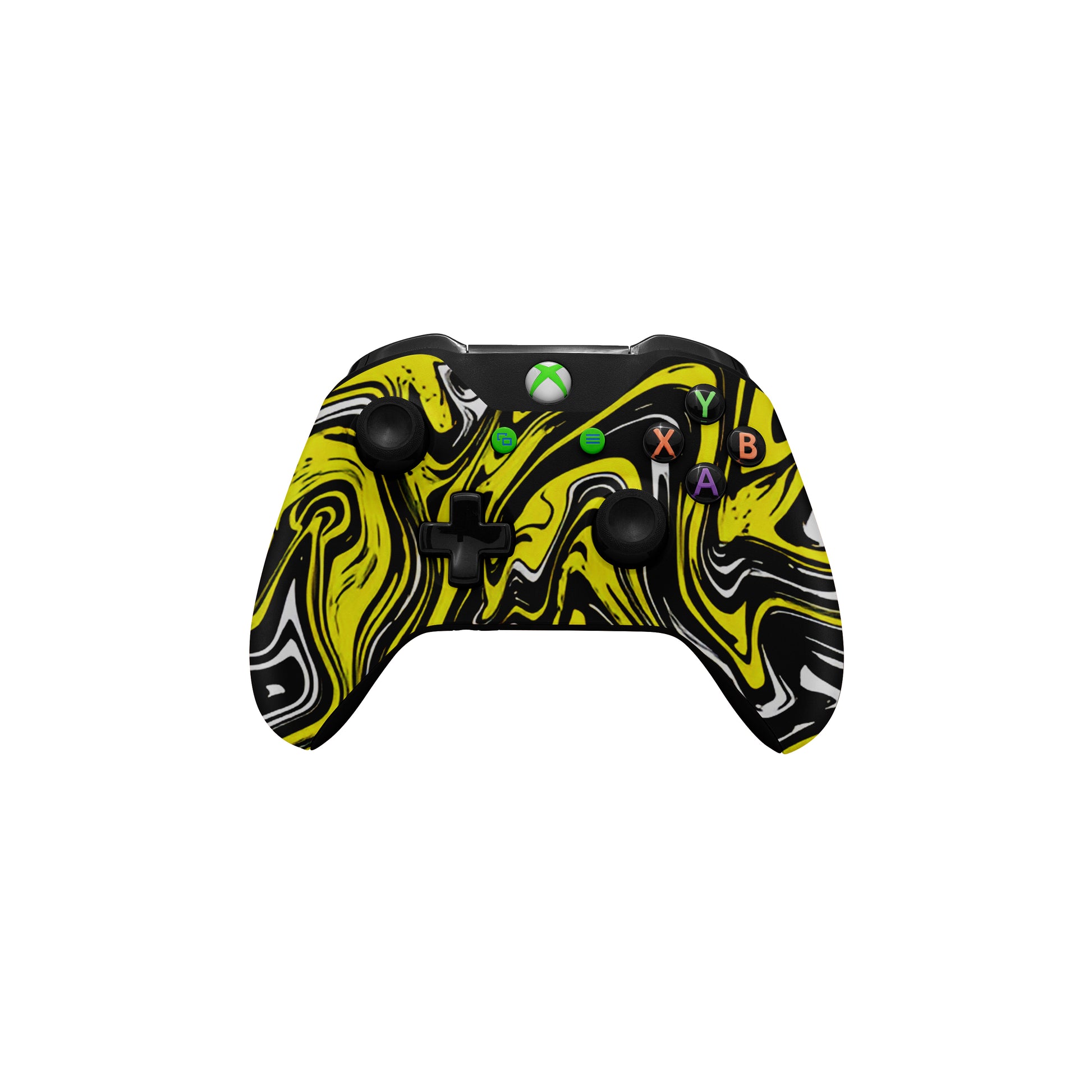 Xbox-one-yellow-and-black-Controller-skin-2x