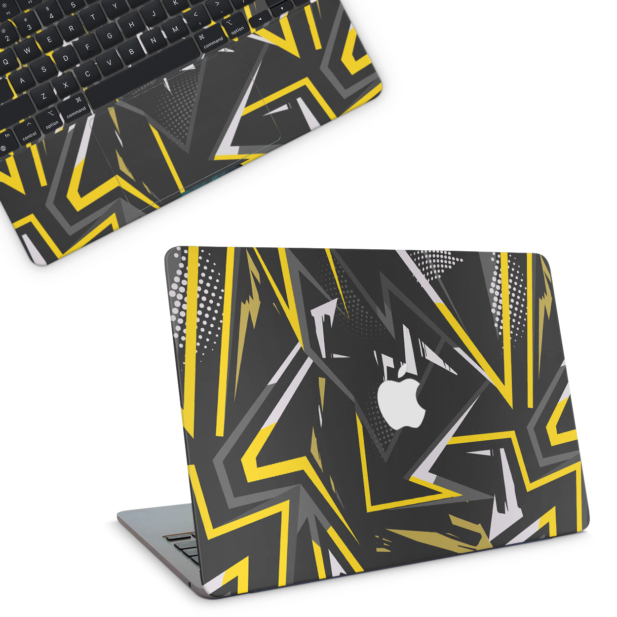 macbook skins - yellow abstract pattern