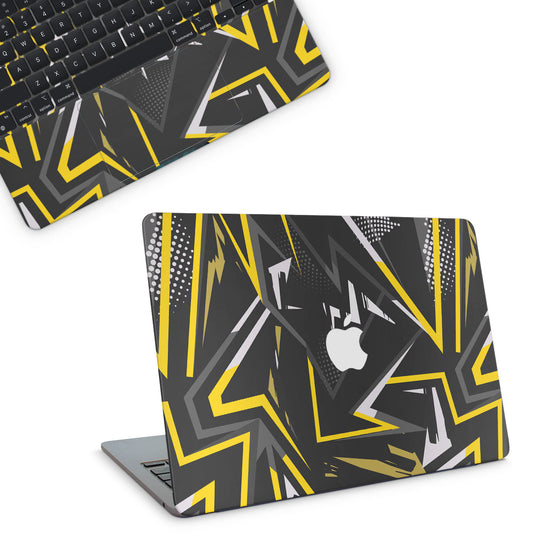 macbook skins - yellow abstract pattern