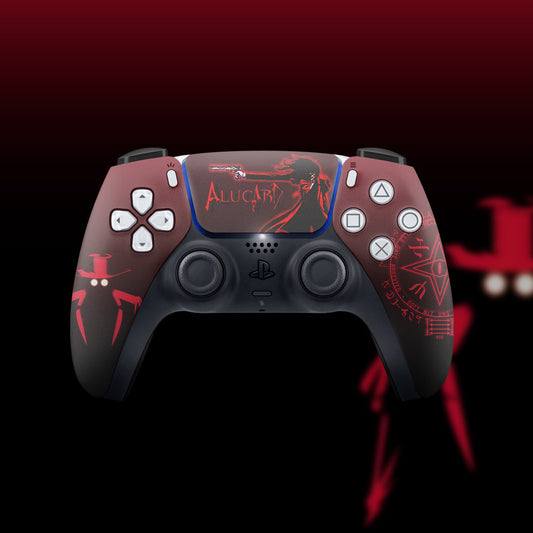 Alucard Hellsing theme PS5 Controller skins 2x - controller skins