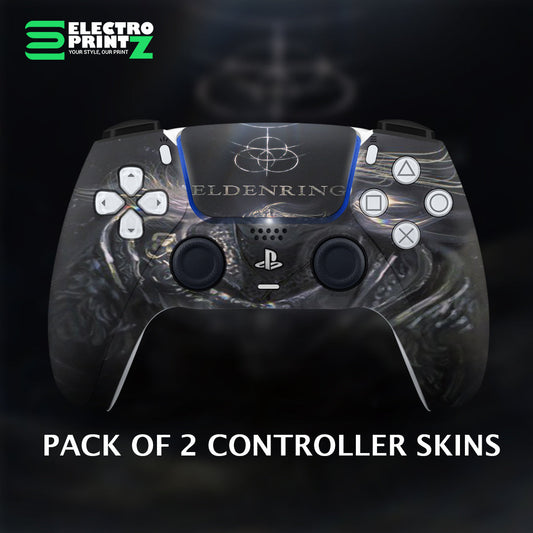 Black Elegance PS5 Controller Skin 2X - controller skins