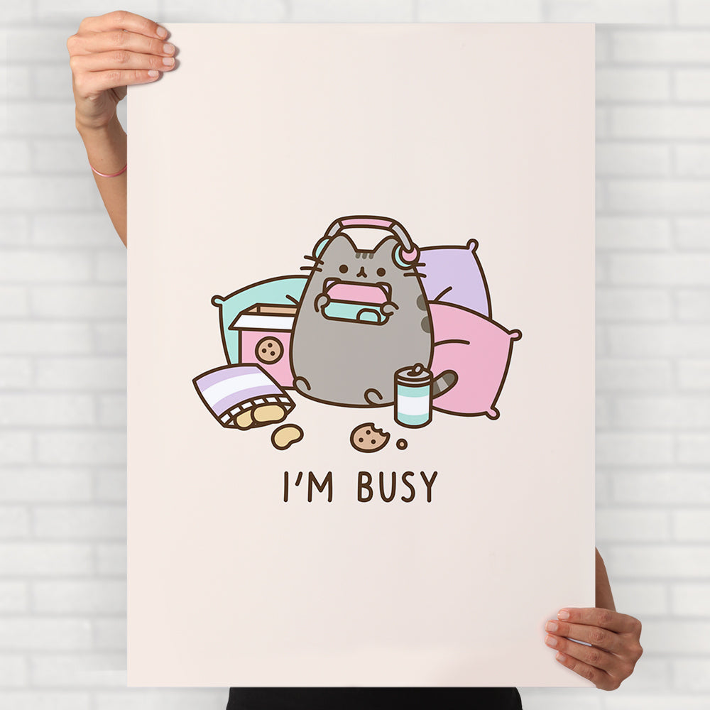 Busy Cat Poster