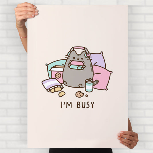 Busy Cat Poster