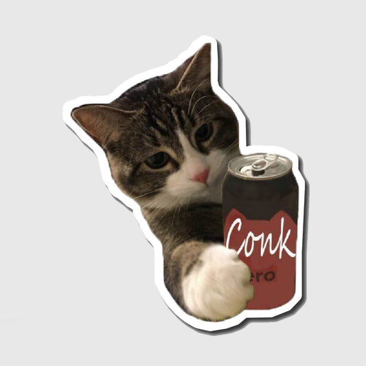 Coke Cat Sticker