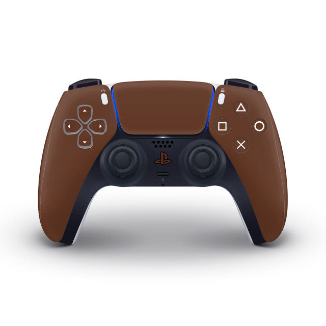 Chocolate Brown PS5 Controller Skin 2x - controller skins