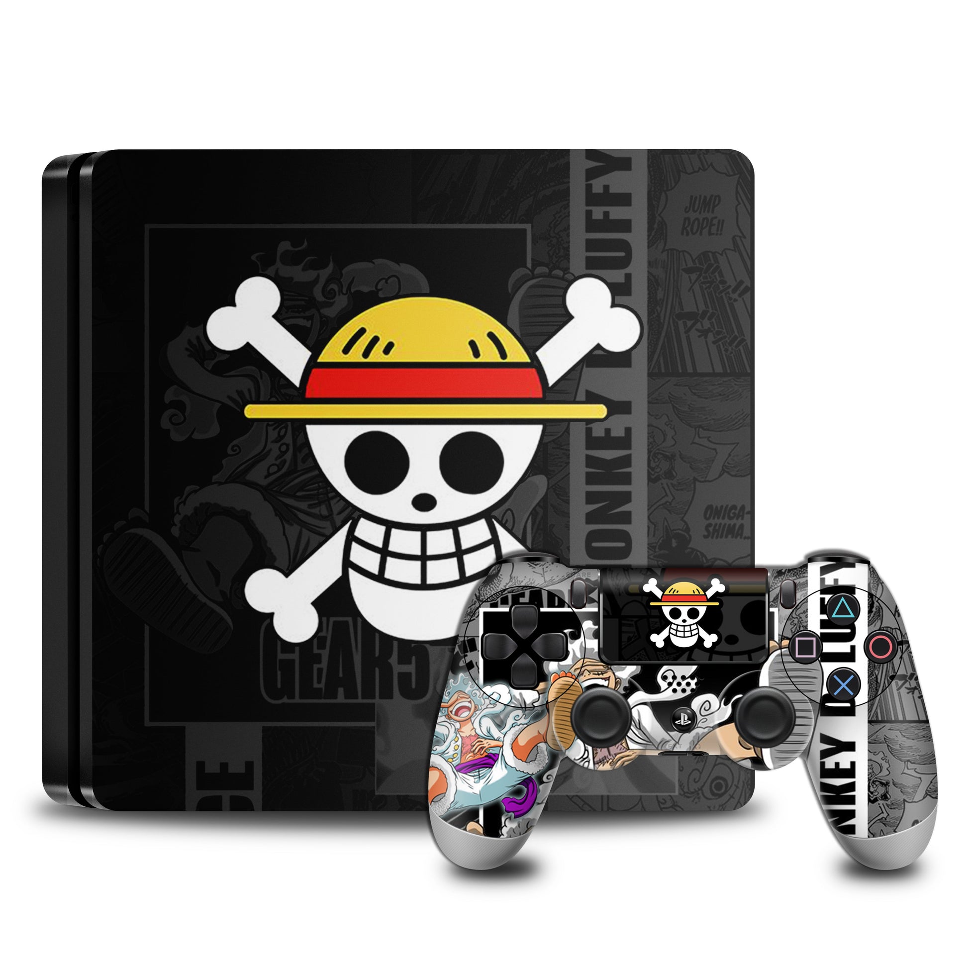 Ps4 One piece console and controller skins combo 