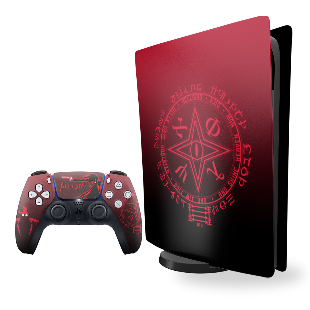 PS5 Alucard Console and Controller skin (hellsing)