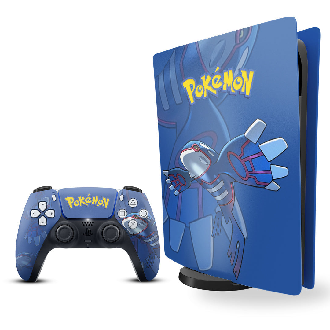 Ps5 skin - Pokemon kyogre design on Console and controller 