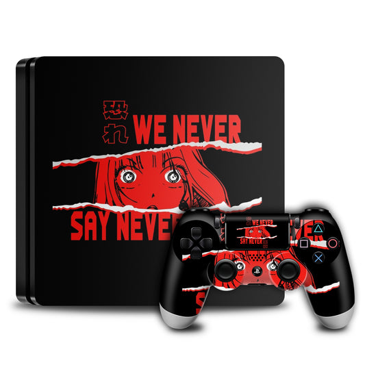 Ps4 Anime Console and Controller skin Combo 