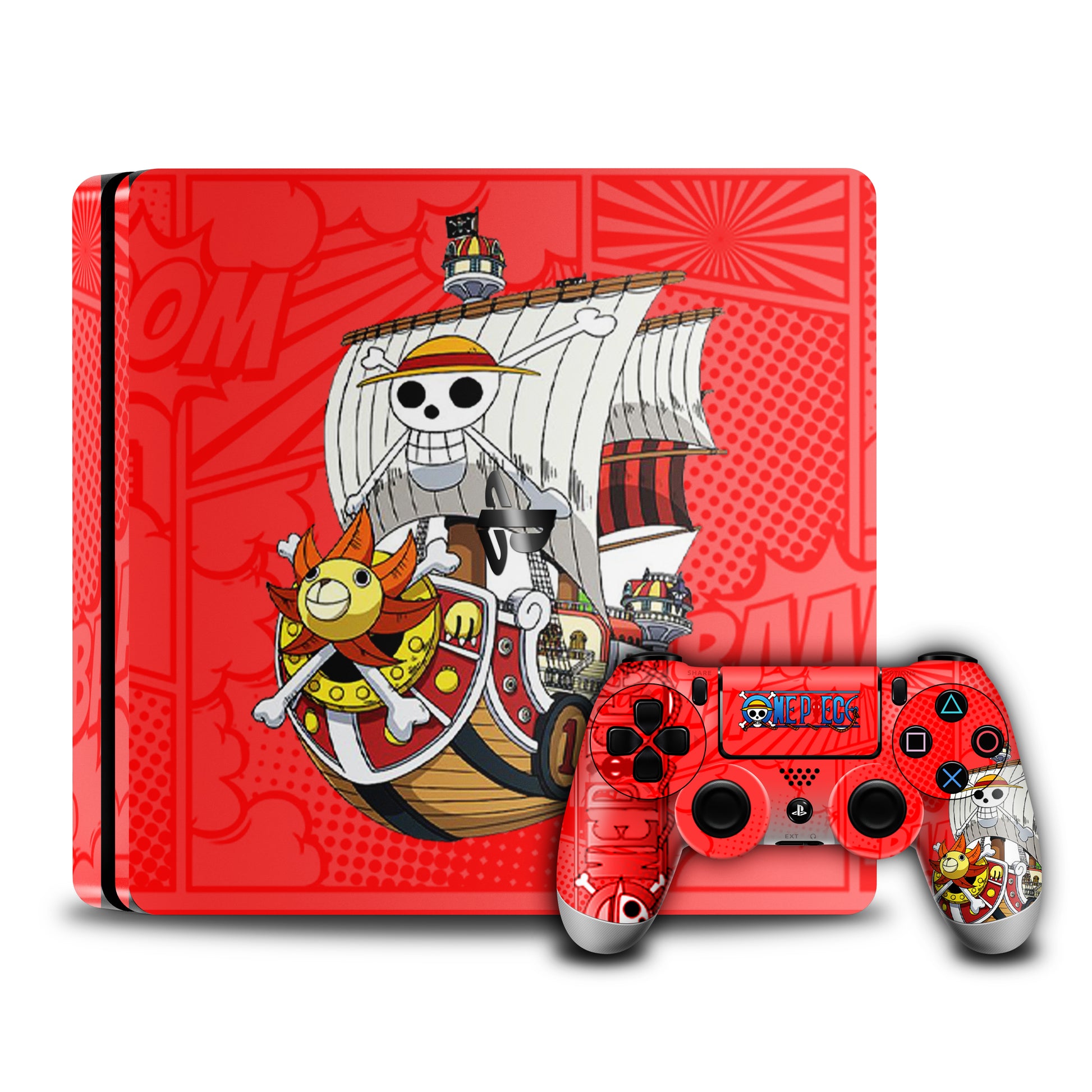 Ps4 one piece Console and Controller skin combo 