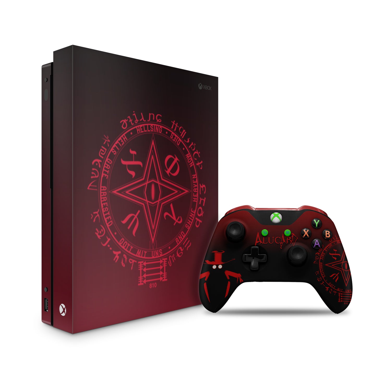 Xbox-one-alucard-Console-and-Controller-skin-Combo