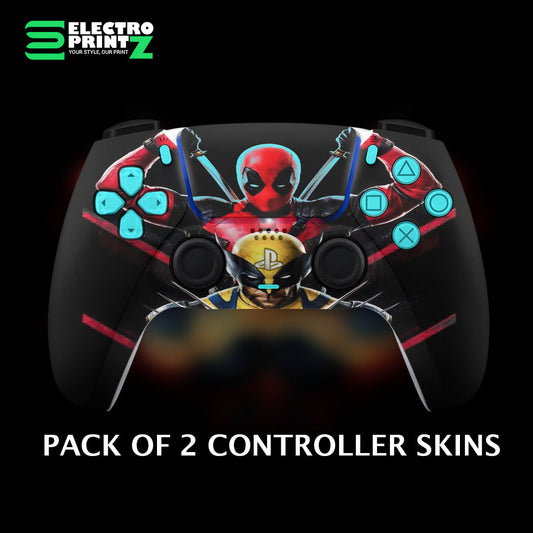 Deadpool x Wolverine PS5 Controller Skin 2X – Marvel-20% Off - controller skins