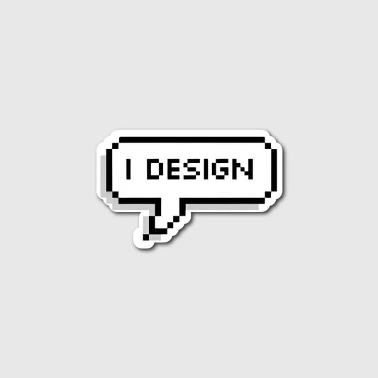 I Design Sticker
