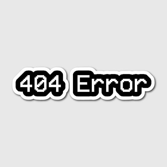 404 Error Sticker