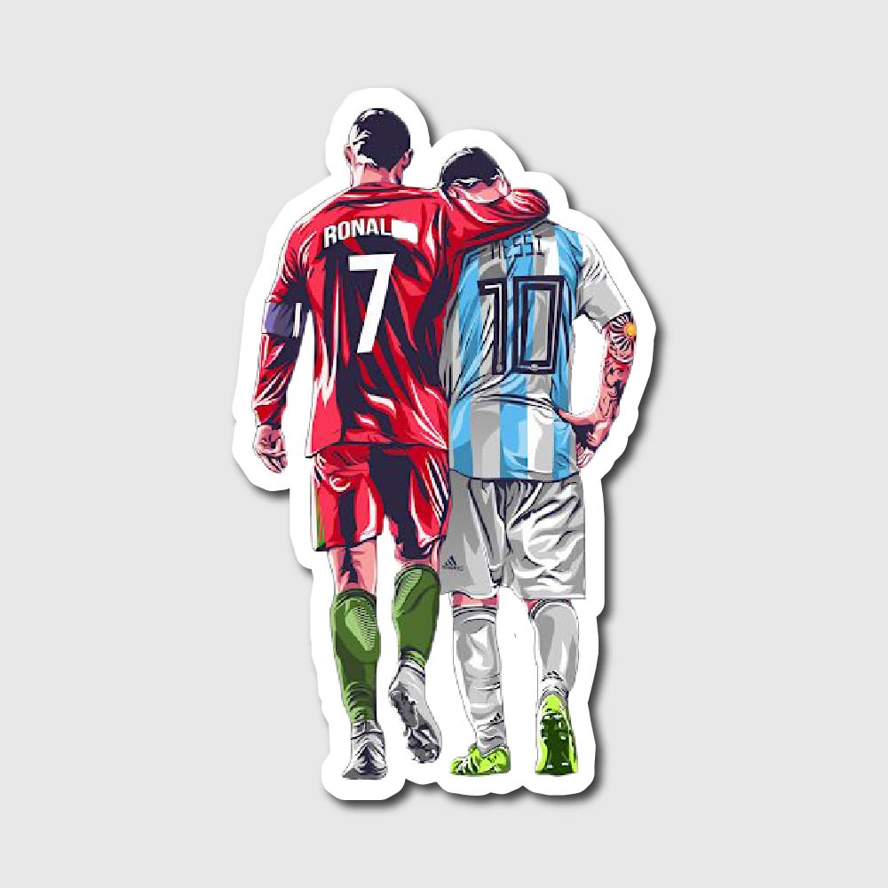 Ronaldo & Messi Sticer