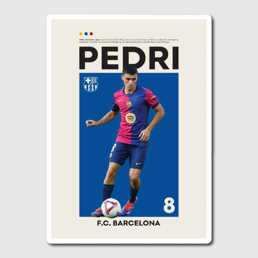 pedri poster sticker