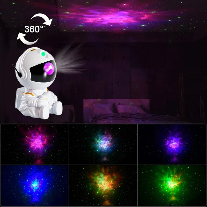 Galaxy Star Astronaut Projector LED Night Light Starry Sky Projector Lamp - Gadget