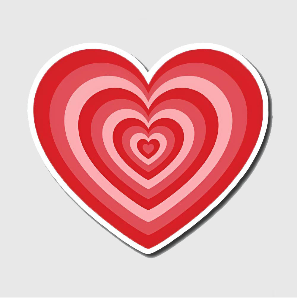 Red Heart Sticker