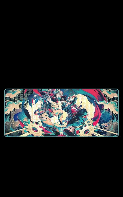 Colorful abstract artwork on a black background